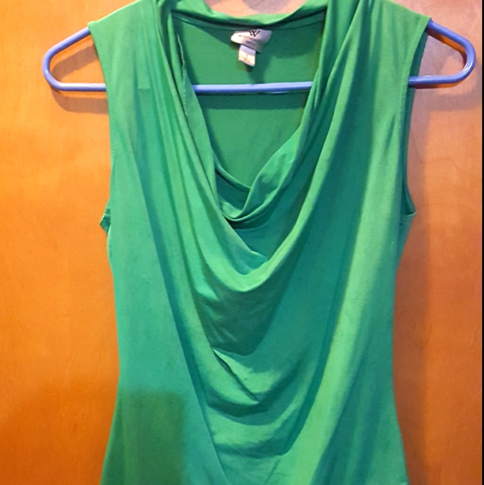 EUC cowelneck sleeveless blouse